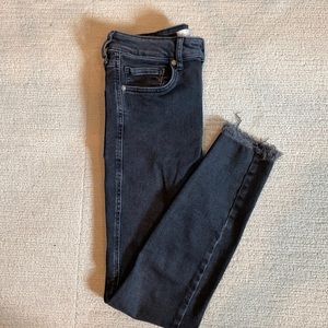 Free People Black Skinny Mid-rise
